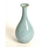 A Chinese Song style vase, of ovoid shape, with long neck and crackleware glaze, former collector'