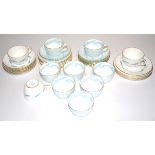 A Minton Symphony part tea set, consisting of eight cups, six saucers and six side plates,
