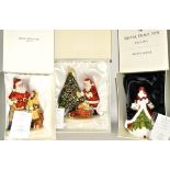 Three Royal Doulton Christmas themed figurines all in original boxes, HN5379 Christmas Day 2010,