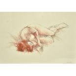Of local interest Arran Miles (Contemporary Berkshire), a pastel study of a nude female, framed