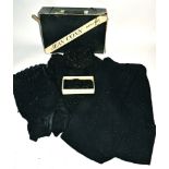 A Jean Conn of Mayfair retailed black 1950's cocktail outfit, bearing label 'made exclusively for