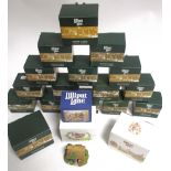 A collection of Lilliput Lane cottages across three boxes, to include 'seaside cottage', 'old Tom'