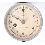 A 20th Century H Hughes & Son Naval Pitometer Log Clock, in circular nickel-plated case, the dial