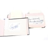 Two autograph albums, dated 1930s and later, containing various ink signatures, including Mark