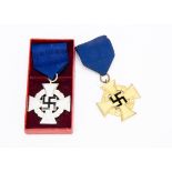 A 40 Year Faithful Service medal, together with a boxed 25 Year Faithful Service medal (3)
