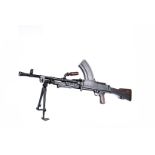 A Deactivated Enfield Bren MkIII .303 light machine gun, post War dated 1957, with moving trigger,