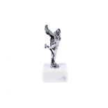An early 20th Century French 'Joie De Vie' nickel plated car mascot, in the form of a dancing