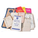 An assortment of British and Continental road maps, various ages, some linen backed (parcel)
