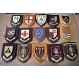 An assortment of medical regimental wall plaques, comprising 251 (Sunderland) Field Ambulance (V),