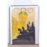 A 1936 German Berlin Olympics poster, an official poster from the 1936 Berlin Summer Olympic Games