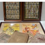 Cigarette Cards, a selection of framed and glazed sets, together with a large collection of sets