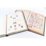 Six vintage stamp albums, containing some 19th Century British and World stamps, needs viewing (