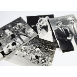 Tottenham Hotspur, six black and white press photographs from the FA Cup Final 1981 against