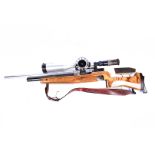 An RN10 4.5 cal air rifle, max pressure 200 Bar, marked 0767, complete with an impressive Tasco