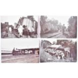 Postcards, P2, British railways overseas and locomotive exports - India, RP accident at Dehra Dun