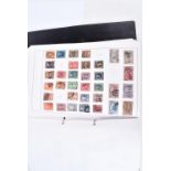 A collection of World stamps, presented in seven albums, one album dedicated to the USA, mainly 20th