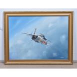 Watson, three oil on boards, depicting various military planes, including a Lancaster, Hawker