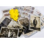 A collection of military related ephemera, to include letters of correspondence, postcards,