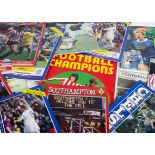 A collection of various Football programmes and Annuals, 1970s onwards, including clubs such as
