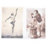 Postcards, various periods - glamour, RP, PP and coloured (16), similar with plain backs,