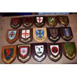 A large quantity of Medical Regiment wall plaques, to include, 257(S) General Hospital RAMC(V), Army