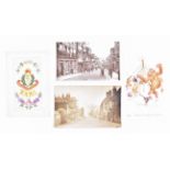 Postcards, P2-P4, including Valentines Lawson Gran' Pop Series, VG, npu (74), embroidered silks -