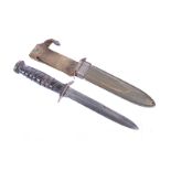 A rare American M3 Fighting knife by Robeson Cutlery & Co, the blade being marked U.S. M3 R.C.CO,