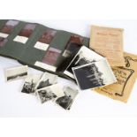 An assortment of WWI period black and white photographs, to include images of the trenches at