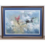 A group of three military aviation prints, to include, 'Encounter with the Red Baron', Frank