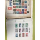 A group of stamps, presented in seven albums, also one empty album, very mixed