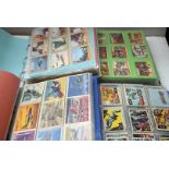 Trade Cards, five large albums of various sets, to include, War Bulletin, Man on the Moon, Batman,