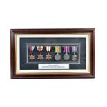 A WWII Royal Hampshire Regiment medal group, awarded to Private Roy Fairhurst (5497578),