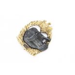 A Third Reich Panzer Assault badge, presented for 200 engagements, with two piece construction,