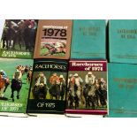 Horse Racing, a collection of Hills Race Horses of the Year, 1960s-80s (parcel)