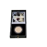 A modern Royal Mint UK 2007 Brilliant Uncirculated Gold £5 Coin, in fitted box with certificate