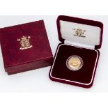 A Royal Mint Queen Elizabeth II full Sovereign gold coin, in box, dated 1979, with Historic