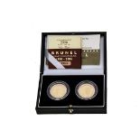 A modern Royal Mint UK Gold Proof £2 Two Coin Set, commemorating Isambard Kingdom Brunel 1806 to
