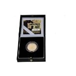 A modern Royal Mint UK Gold Proof £2 Coin, commemorating the Bicentenary of the Abolition of the