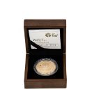 A modern Royal Mint The 2009 UK Henry VIII £5 Gold Proof Coin, in fitted box with certificate