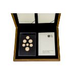 A modern Royal Mint 2008 United Kingdom Coinage Emblems of Britain Gold Proof Collection, the
