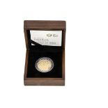 A modern Royal Mint The 2009 UK Robert Burns £2 Gold Proof Coin, in fitted box with certificate