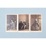 Camille Silvy Cartes de Visite, apparently identical images of seated, bearded gentleman (5),