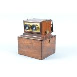 A mid-19th Century mahogany and brass Smith Beck & Beck Achromatic Stereoscope, serial no. 335,