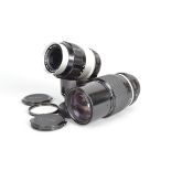 Two Nikon Non-AI Lenses, a Nikkor-Q Auto 135mm f/3.5 lens, serial no 931421, barrel G-VG, elements