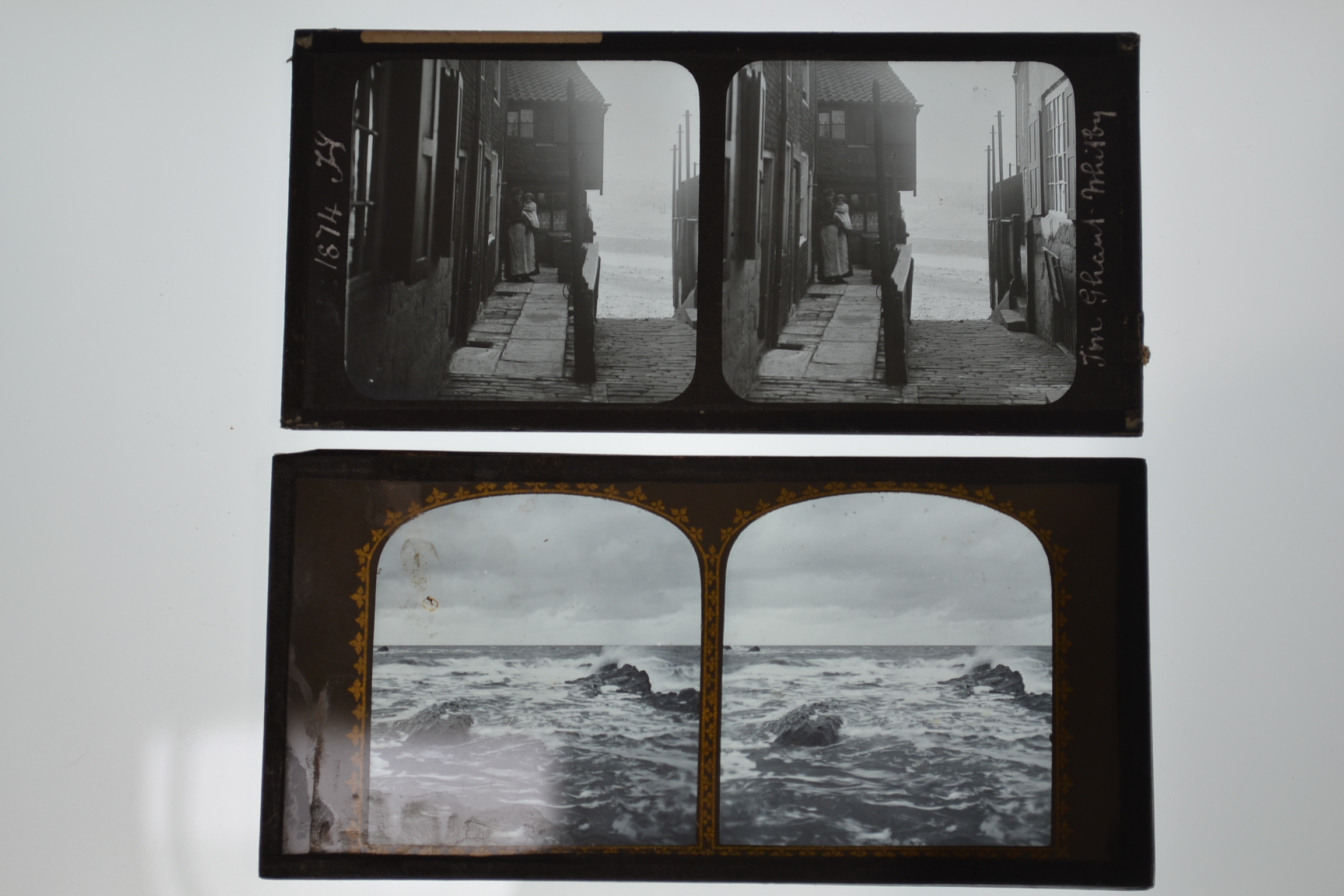 Late 19th Century Topographical Stereoscopic Glass Diapositives, amateur, British, mainly by '