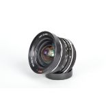 A Carl Zeiss Distagon HFT 18mm f/4 Lens serial no 5 648 626, for Rollei-Voigtländer bayonet mount,