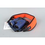 Leica Trinovid 7 x 42 BN Binoculars, made in Germany, Marine Blue Watersports-Set with orange