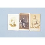 Cartes de Visite, portraits of notables and ladies and gentlemen, including Dickens (1), Maharajah