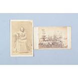 Cartes de Visite, seated middle-aged lady, later inscribed verso 'Phoebe Johnson negro slave on