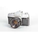 A Mamiya Reflexa SLR Camera, serial no. 3390219, name variant of Mamiya Prismat NP, body F-G, slight
